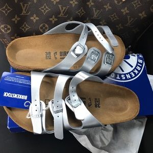 NWT Silver Florida Birkenstock